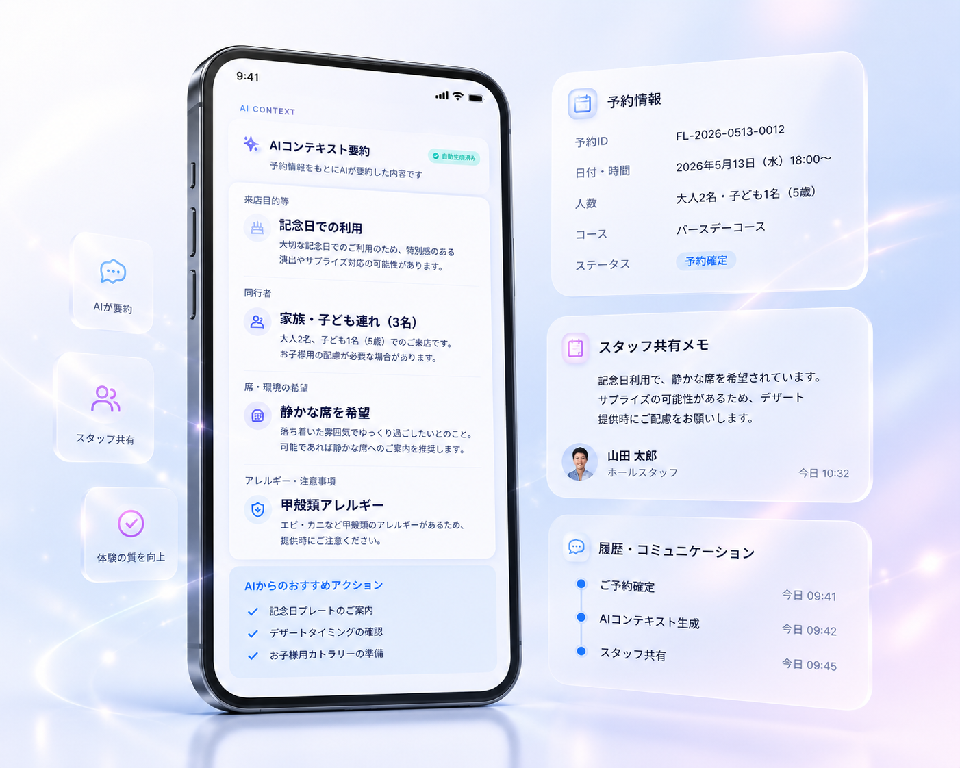顧客共有UI